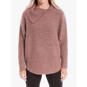 MAX STUDIO Rose Sweater Dolman Sleeves Women’s Size Small Split Cowl NWT